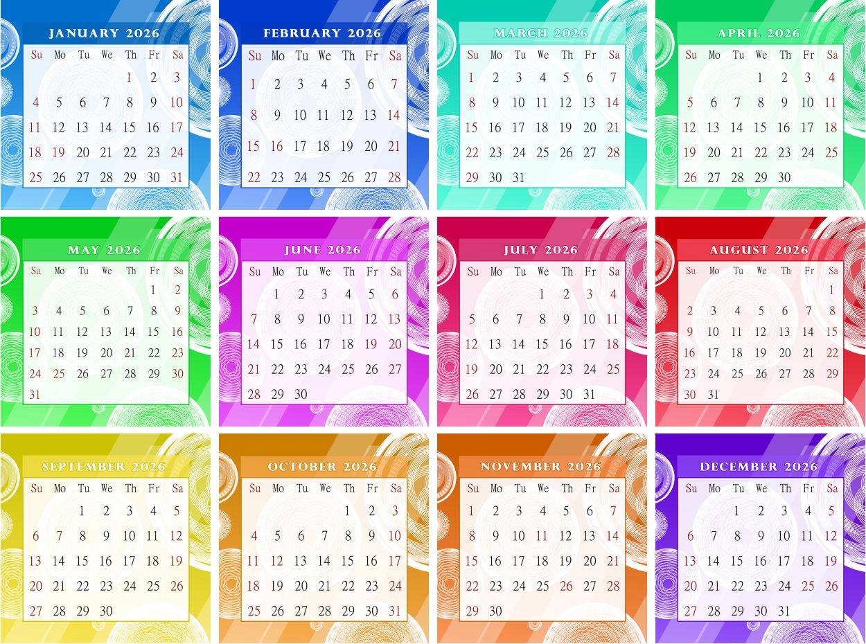 2026 CD-Style Desk Calendar 12 Months Calendar / Planner / Desk Calendar With CD Case Stand, Office Decor, Christmas Gifts (Edition #02)