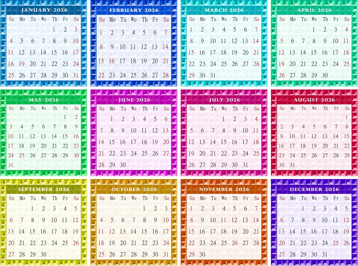 2026 CD-Style Desk Calendar 12 Months Calendar / Planner / Desk Calendar With CD Case Stand, Office Decor, Christmas Gifts (Edition #03)