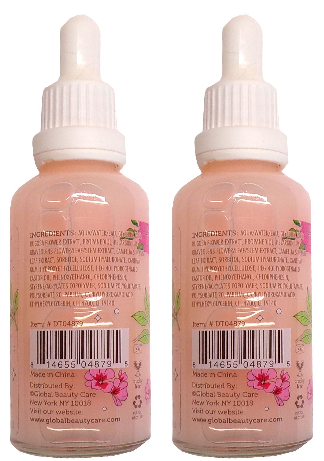 Global Beauty Care Geranium Rose Facial Oil White Tea 1.7oz Hydrating