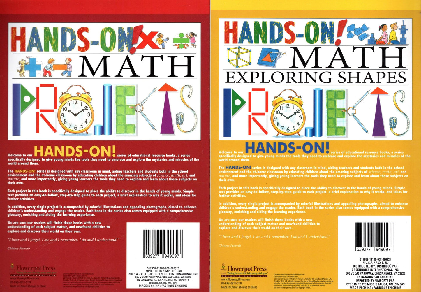 World of Wonder Activity Workbook - Hands-On! Math Exploring Shapes & Math Projects (Set of 2)