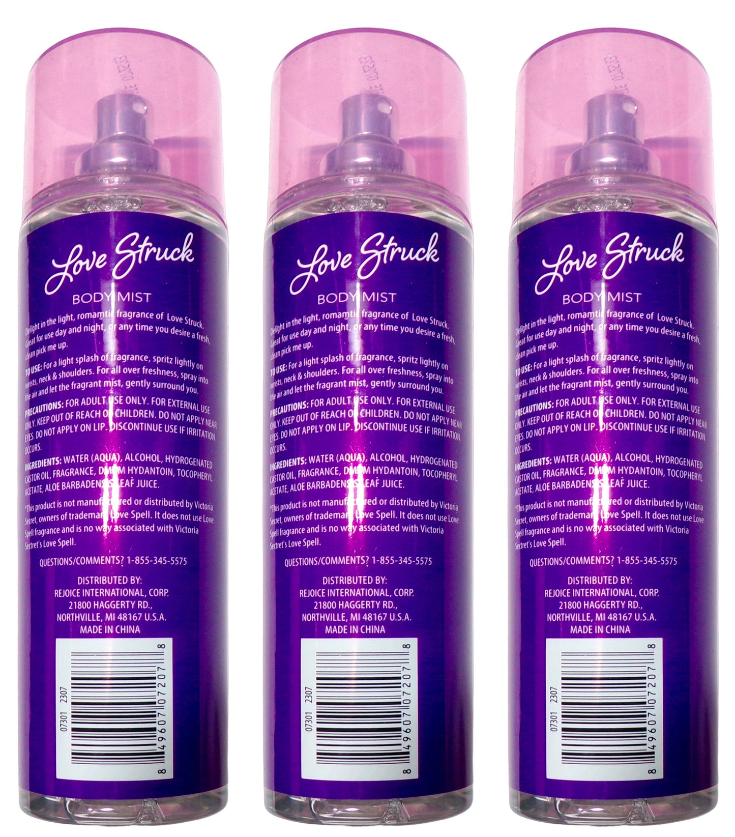 Love Struck Body Mist, 7 FL OZ, Set of 3