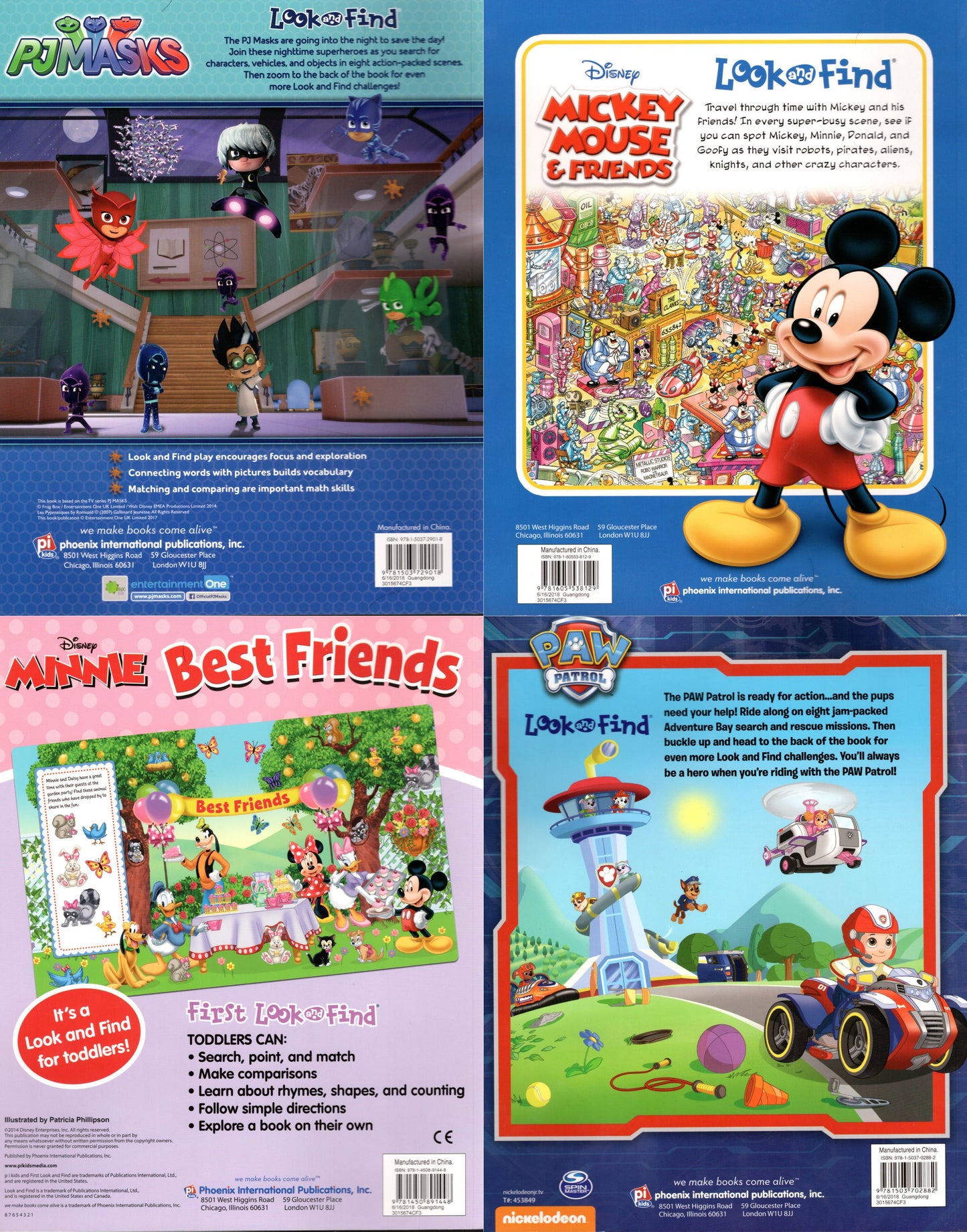 Look and Find - Activity Book (Set of 4 Books)