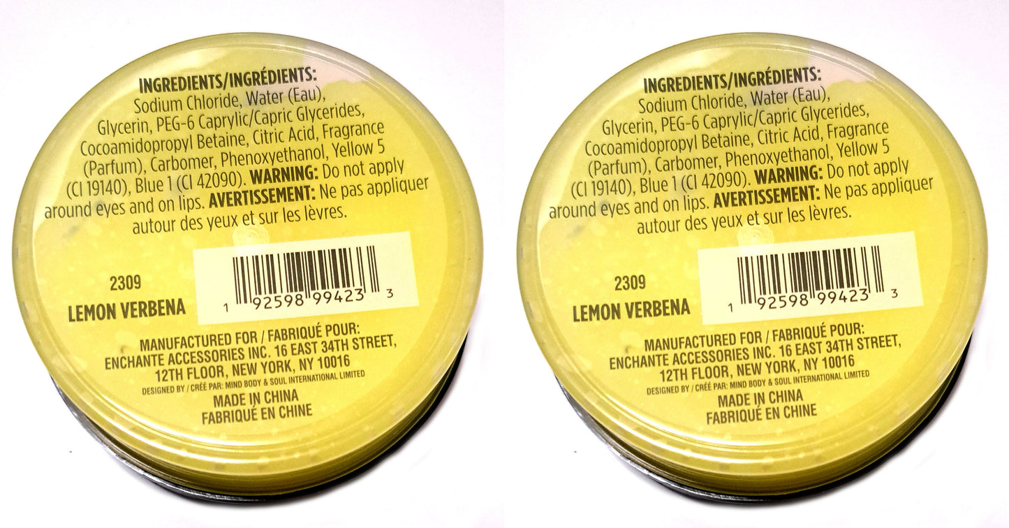 Lemon Verbena Scented - Aromatherapy Signature - Salt Scrub Gommage AUX Sels 5.1fl (Set of 2)
