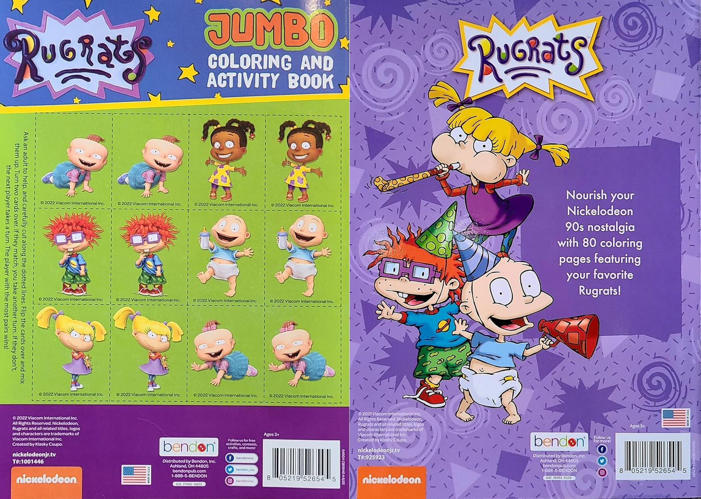 Rugrats - Jumbo Coloring and Activity Book (Set of 2 Books)