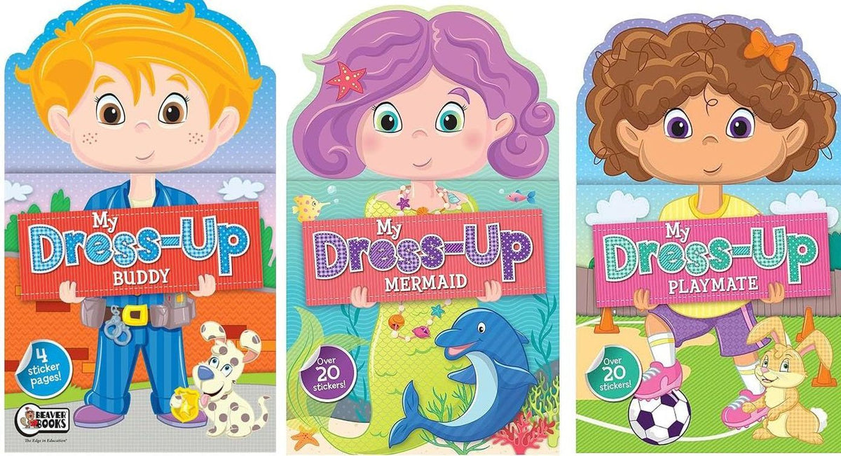 My Dress-Up Mermaid, Buddy, and Playmate Characters Paperback Book Set