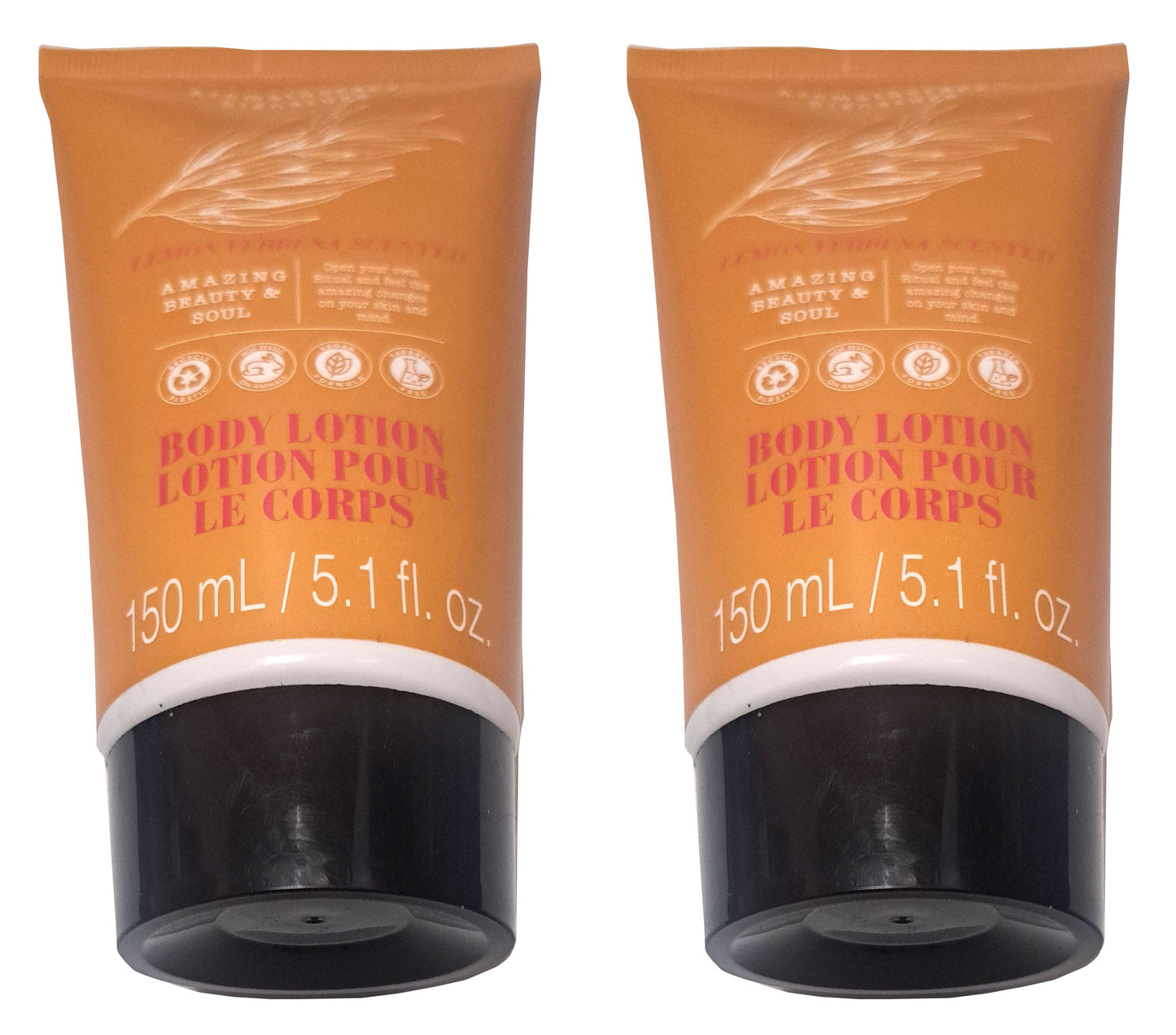 Aromatherapy Signature Body Lotion - Lemon Verbena Scented 5.1fl oz/150ml (Set of 2 Pack)