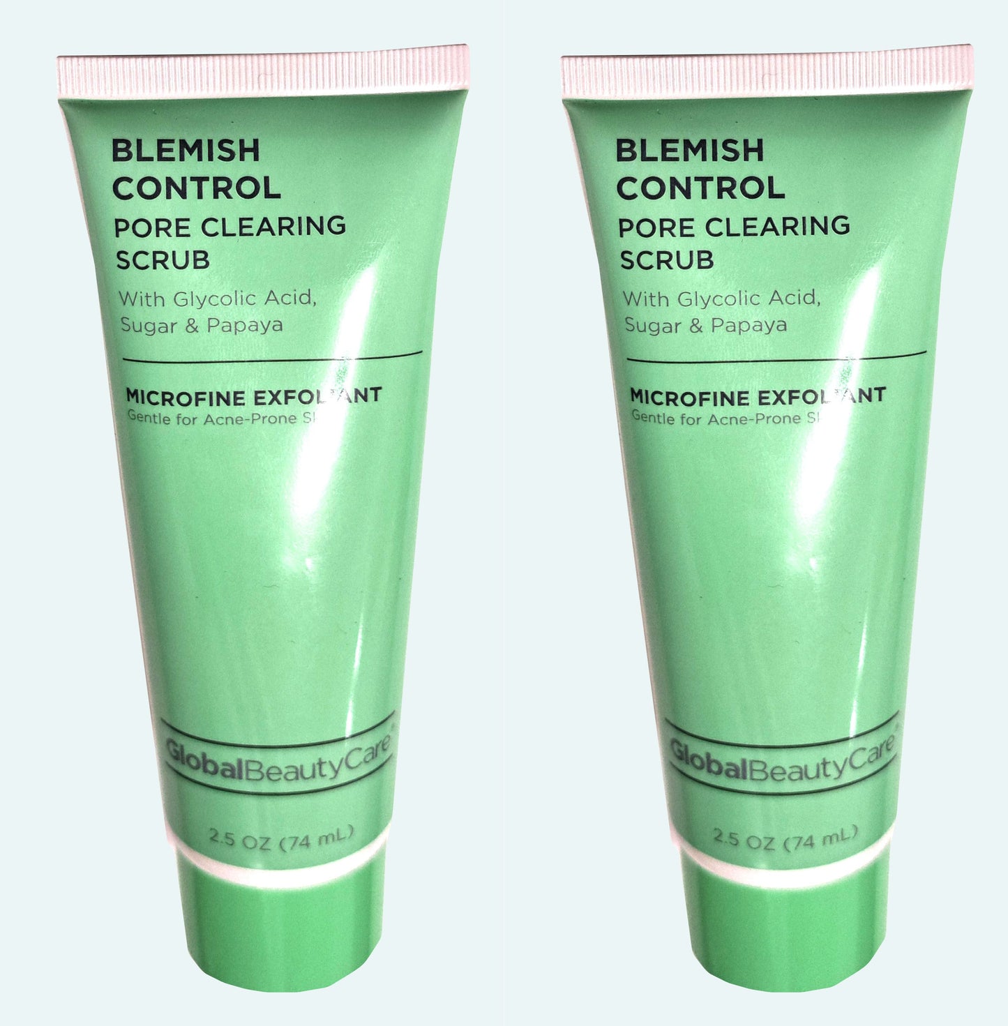 Global Beauty Care Blemish Control Pore Clearing with Glycolic Acid Scrub Sugar Set of 2