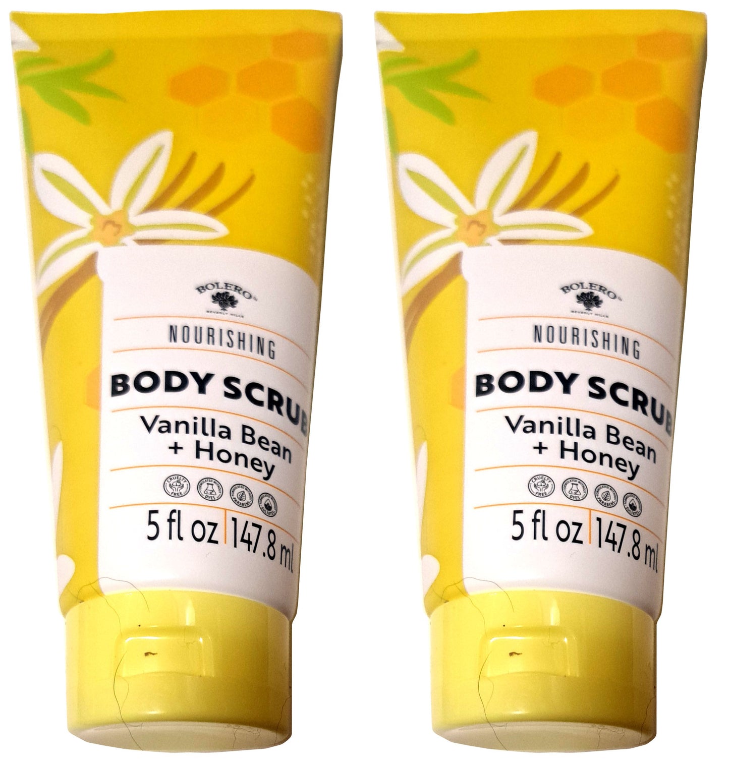 Nourishing Body Scrub - Vanilla Bean & Honey 5fl oz./147.8ml (Set of 2 Pack)