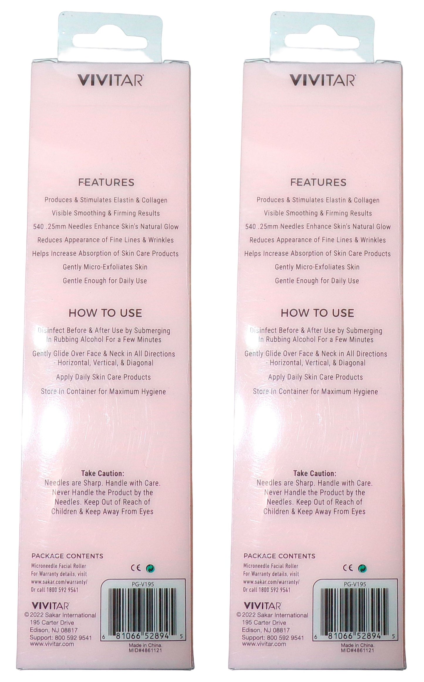 Vivitar Simply Beautiful Microneedle Facial Roller .25mm Restore Your Skin