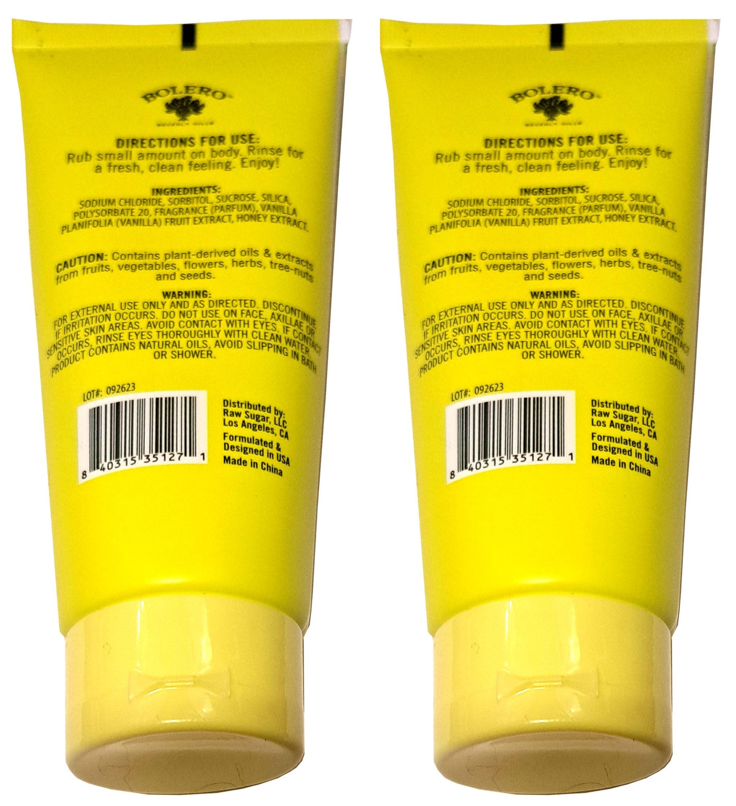 Nourishing Body Scrub - Vanilla Bean & Honey 5fl oz./147.8ml (Set of 2 Pack)