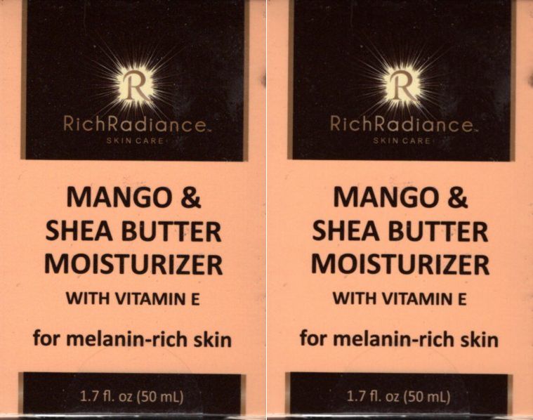 Rich Radiance Mango & Shea Butter Moisturizer with Vitamin E 1.7fl oz Set of 2