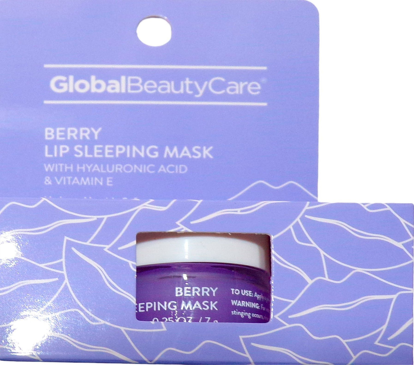 Global Beauty Care Lip Sleeping Mask with Hyaluronic Acid, Vit E (Mix Set of 2)