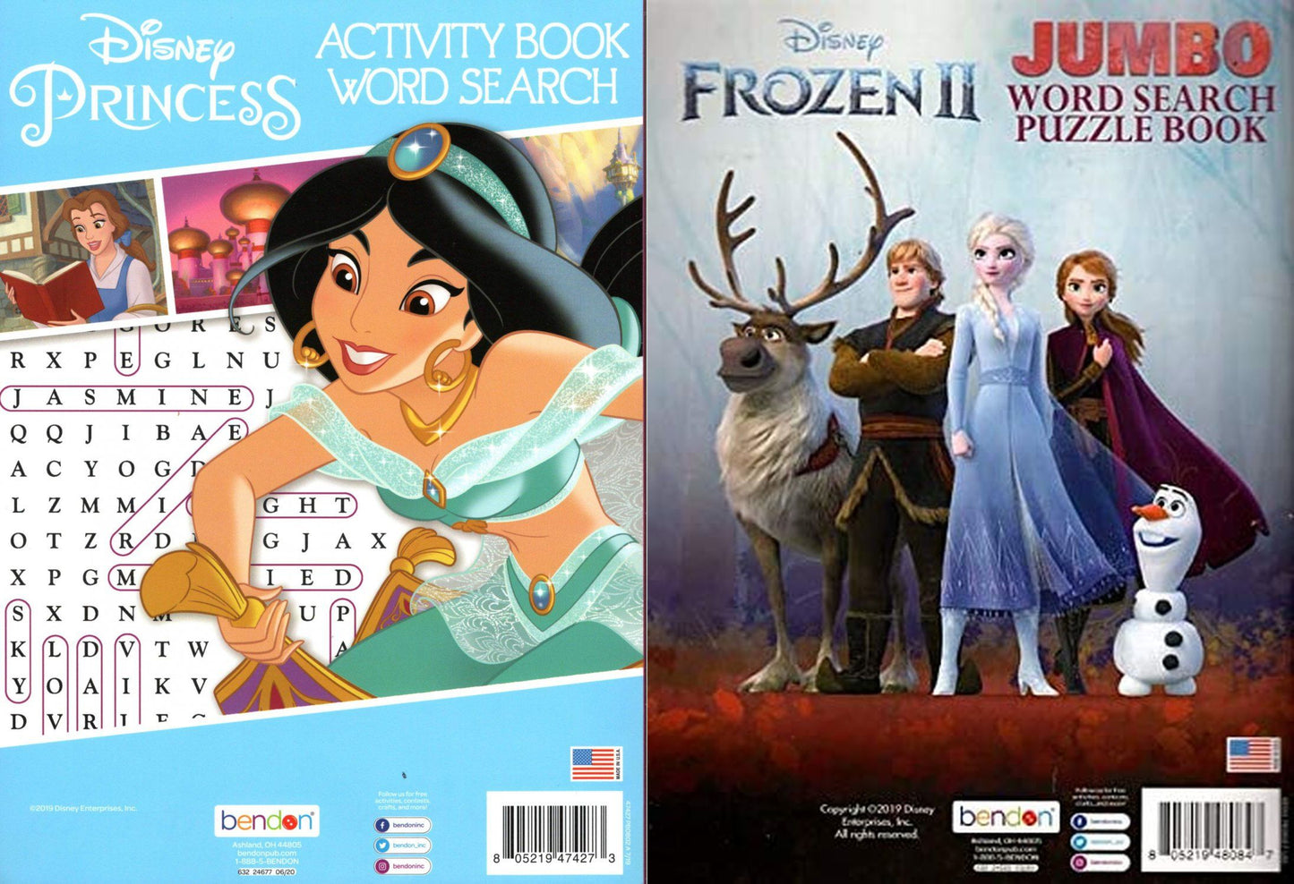 Disney Princess & Frozen II - Activity Book Word Search (Set of 2 Books)