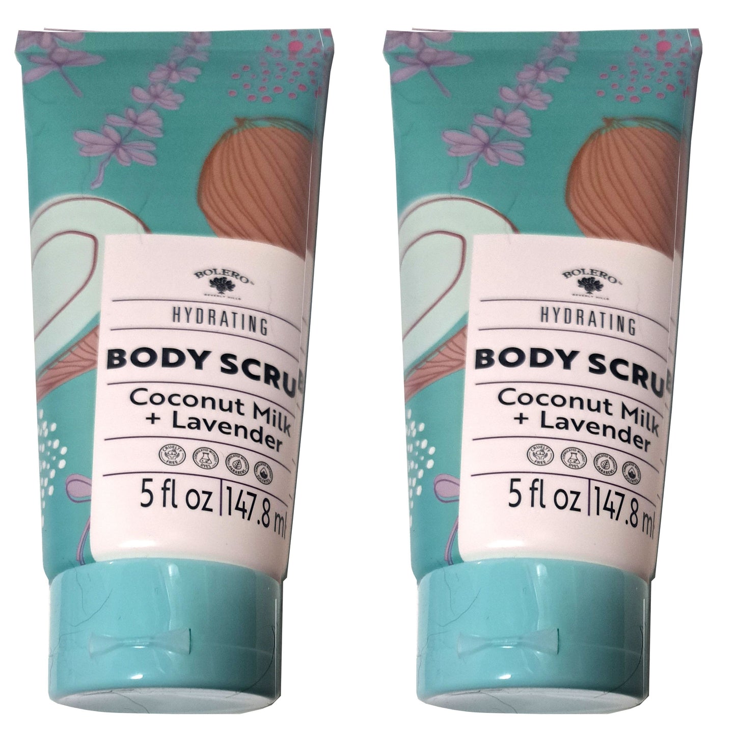 Hydrating Body Scrub - Coconut Milk & Lavender 5fl oz./147.8ml (Set of 2 Pack)