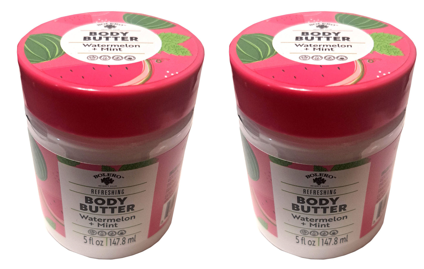 Refreshing Body Butter - Watermelon & Mint 5fl oz./147.8ml (Set of 2 Pack)