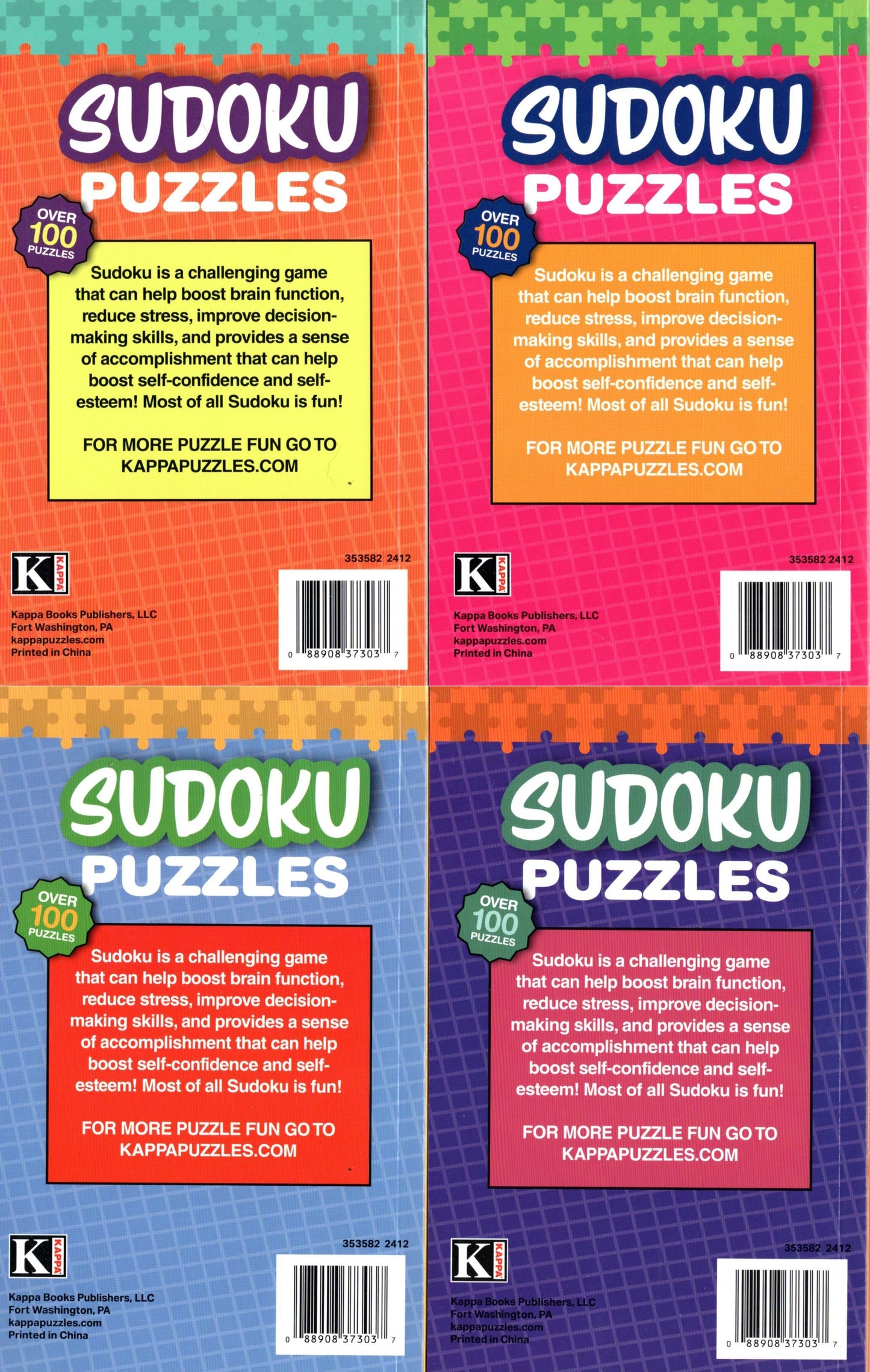 Pocket Size Sudoku Puzzles - All New Puzzles - Vol. 519 - 522