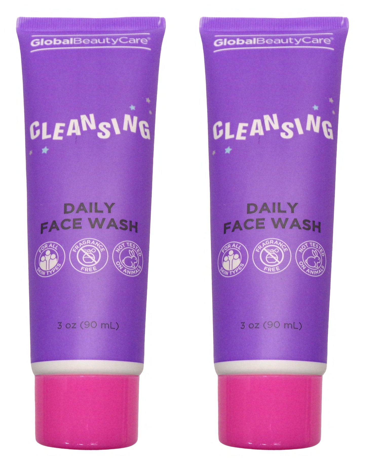 Cleansing Daily Face Wash For All Skin Types 3oz/90ml (Set of 2 Pack)