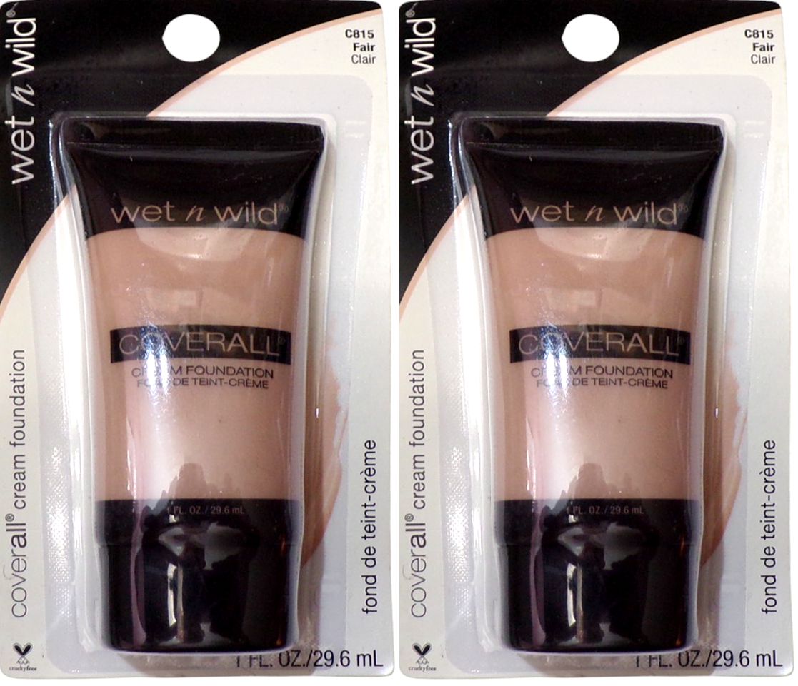 Wet N Wild Coverall Cream Foundation# 815 FAIR (Set of 2)