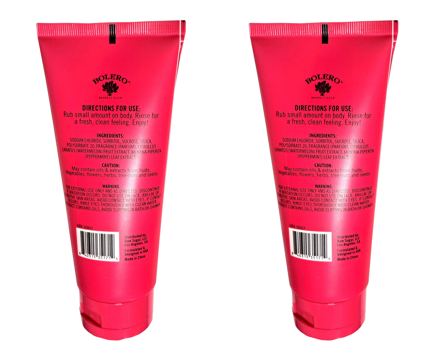 Refreshing Body Scrub - Watermelon & Mint 5fl oz./147.8ml (Set of 2 Pack)