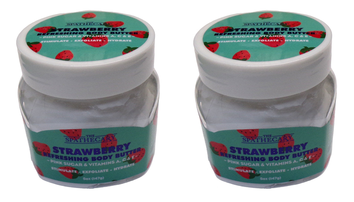THE SPATHECARY Strawberry Refreshing Body Butter 5oz (Set of 2)
