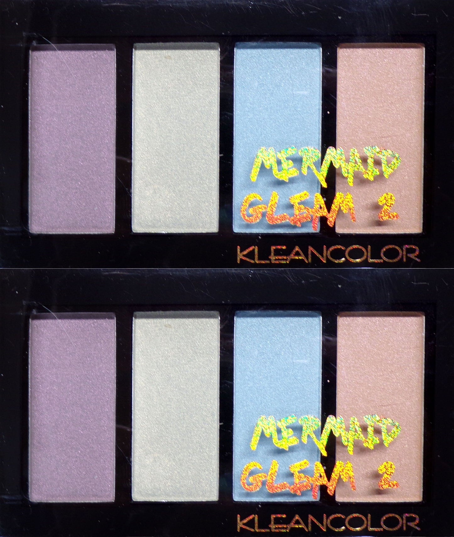 KleanColor Mermaid Cleam 2 prismatic Hightlighter Palette BH 731-02 10 g. Set