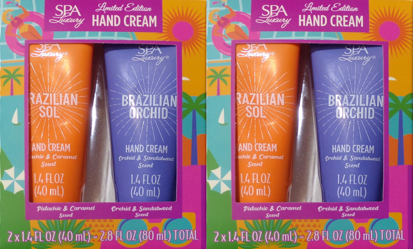 Spa Luxury Limited Edition Hand Cream - Brazilian Sol & Brazilian Orchid (Set)