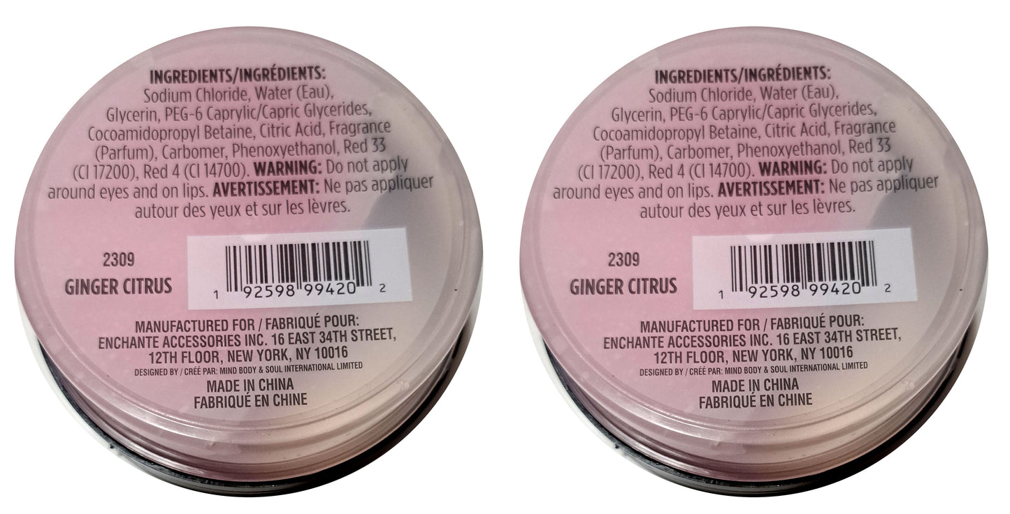 Aromatherapy Signature - Salt Scrub - Ginger Citrus Scented 5.1fl oz/150ml (Set of 2 Pack)