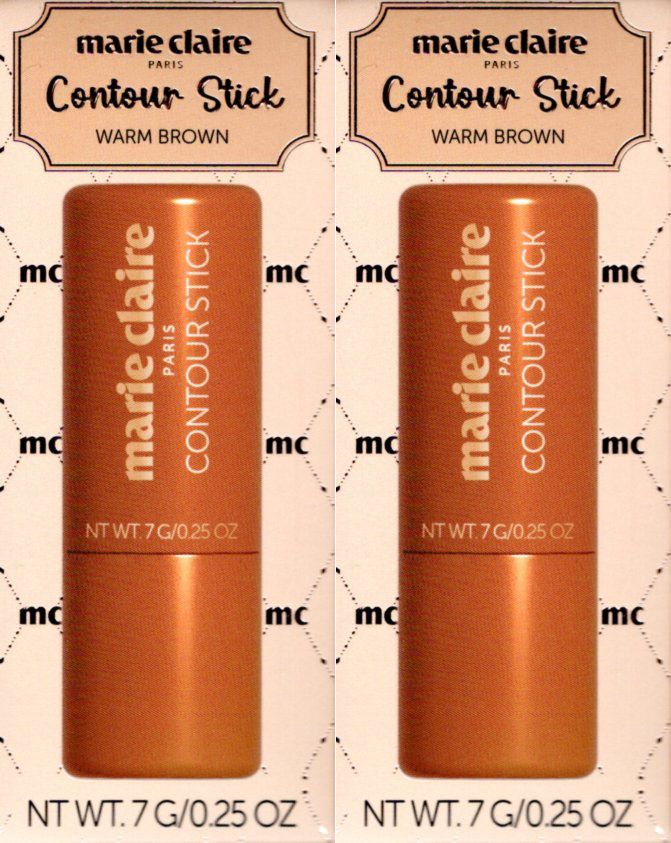Marie Claire Contour Stick Warm Brown (Set of 2)