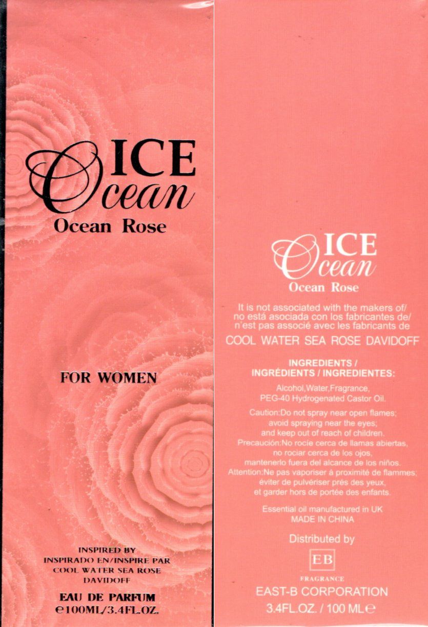 Ice Ocean Ocean Rose for woman EAU DE PARFUME 3.4 oz 100 ml