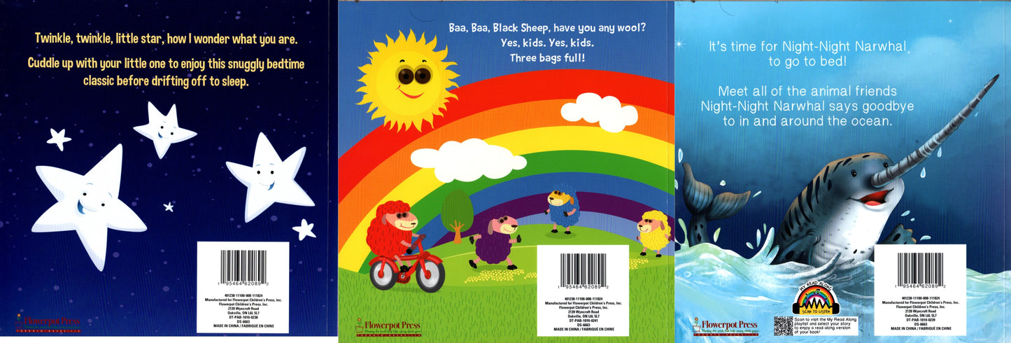 Bed Time Story Book - Twinkle, Twinkle, Little Star: Baa, Baa, Black: Night-Nigh