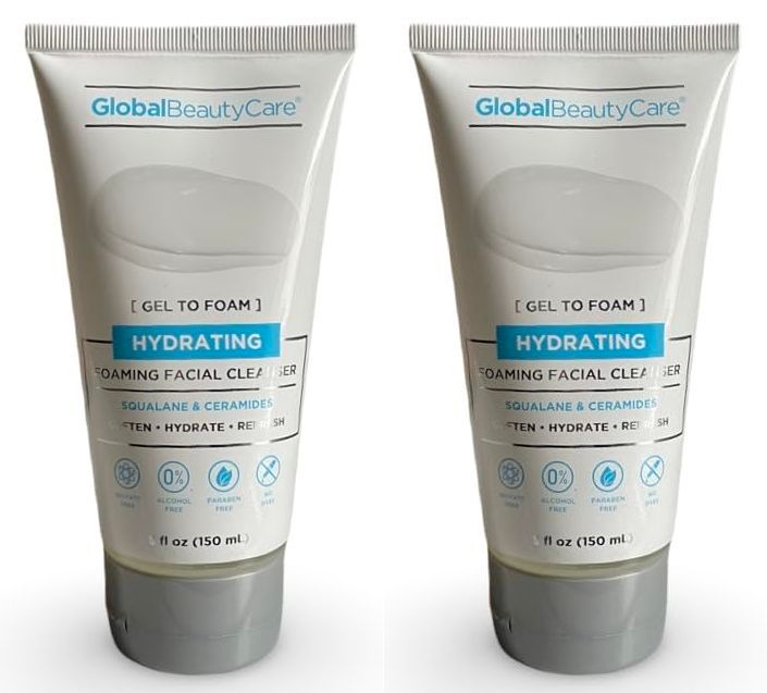Global Beauty Care Hydrating Foaming Facial Cleanser (Set of 2 Pack)