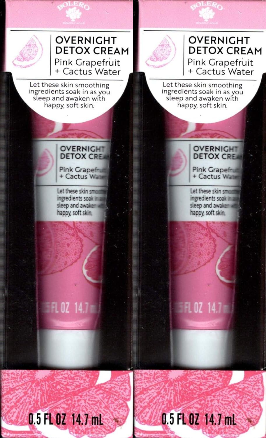 Overnight Detox Cream Pink Grapefruit + Cactus Water 5fl oz (Set of 2 Pack)