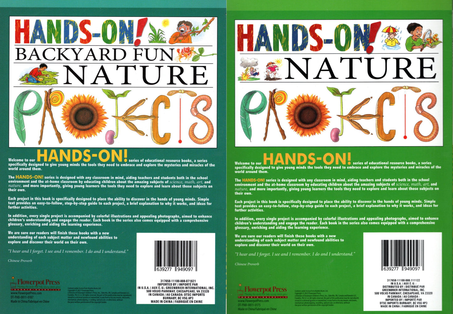 World of Wonder Activity Workbook - Hands-On! Nature & Backyard Fun Nature Projects (Set of 2)