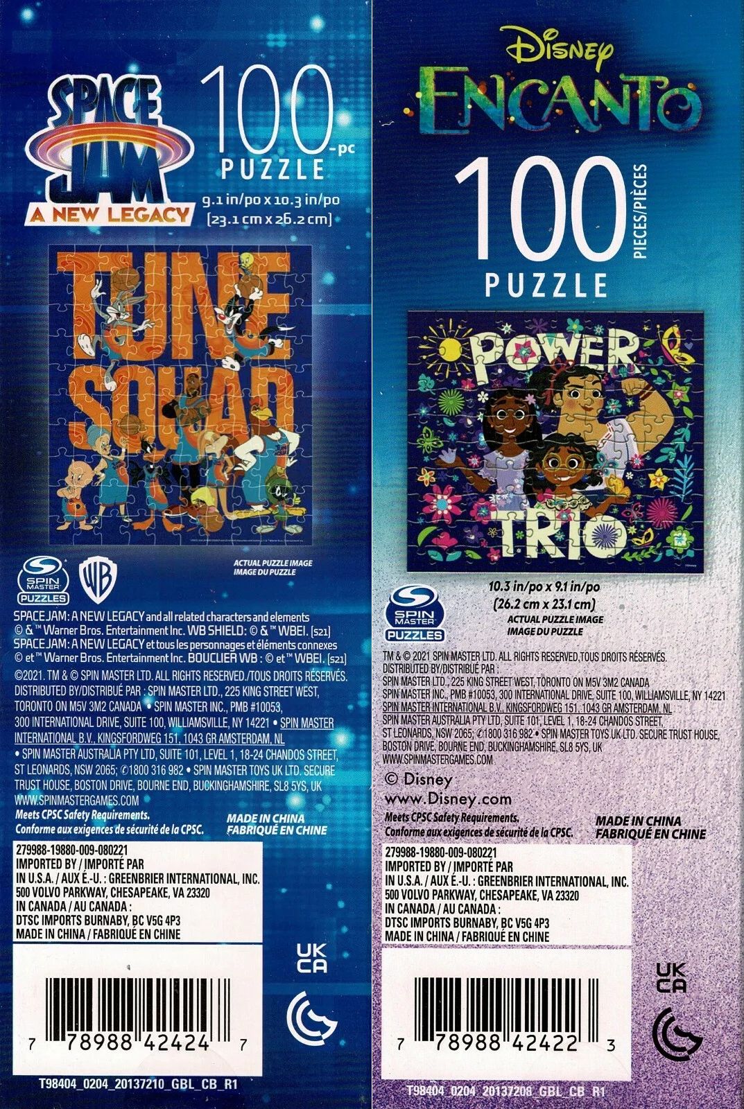 Disney Encanto & A New Legacy - 100 Piece Jigsaw Puzzle (Set of 2)