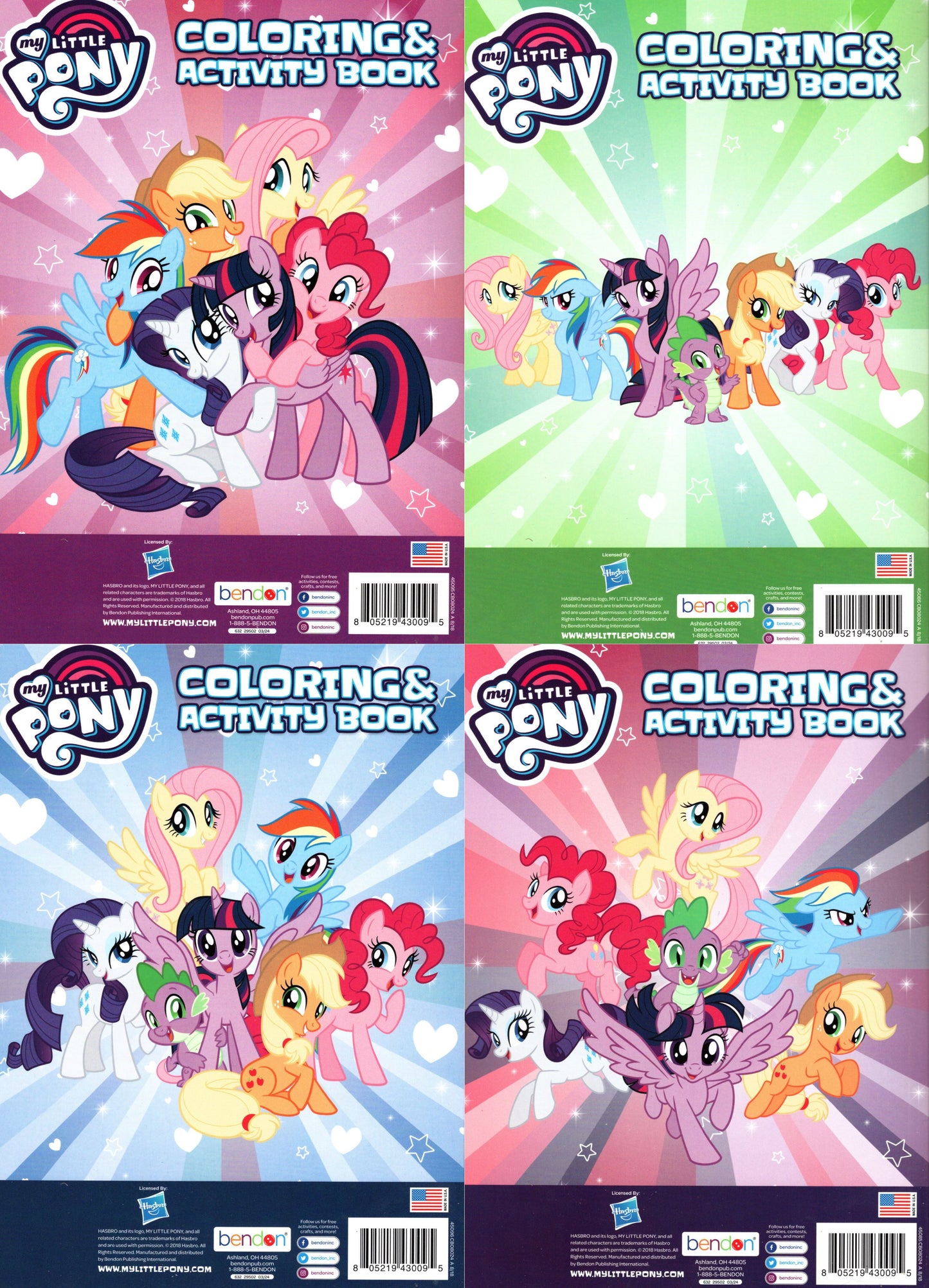 My Little Pony - Jumbo Coloring & Activity Book (Set of 4 Books) v2