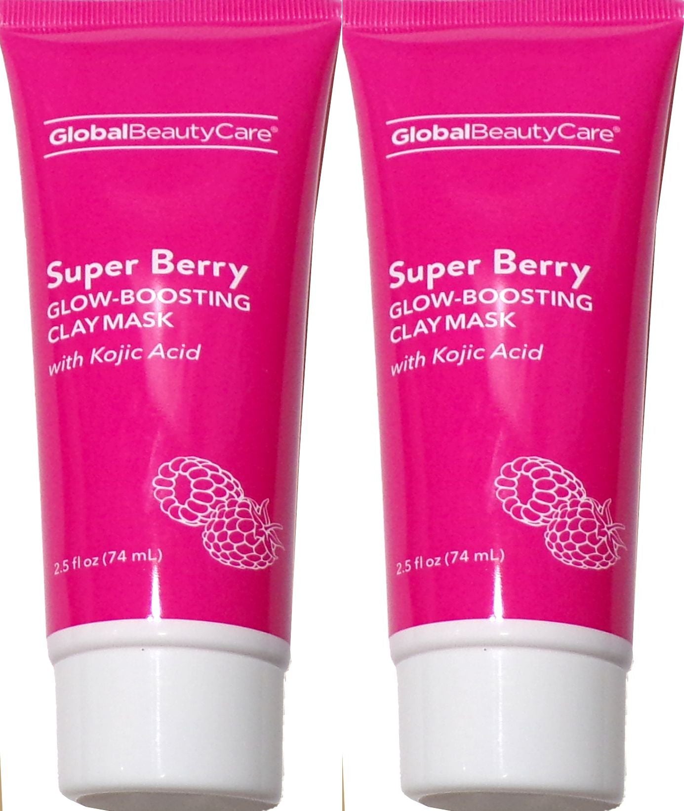 Global Beauty Care Super Berry Glow-Boosting Clay Mask 2.5 Fl (Set of 2)