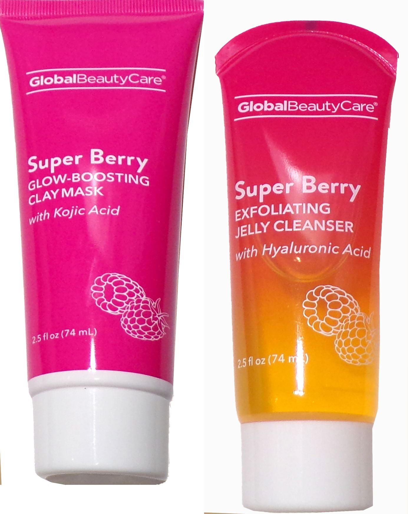 Global Beauty Super Berry Exfoliating Jelly Cleanser & Glow-Boosting Clay Mask