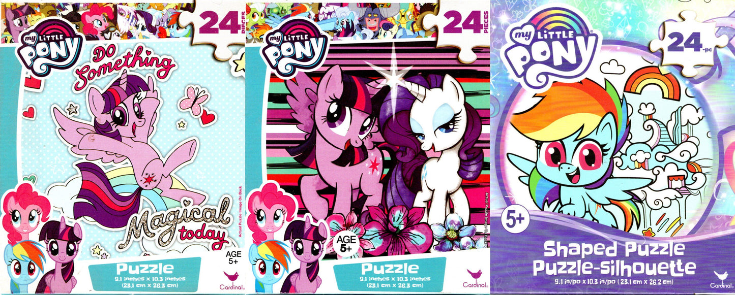 My Little Pony - 24 Shaped Jigsaw Puzzle (Set of 3)