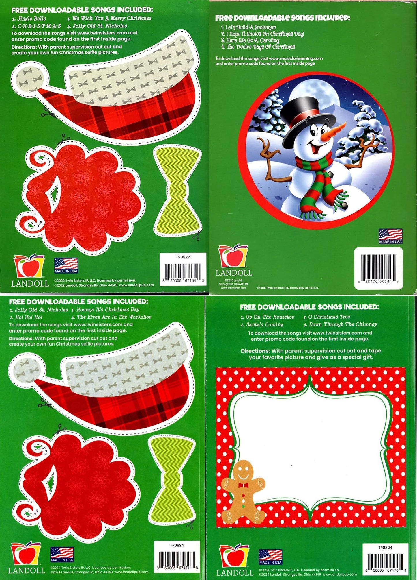 Christmas Holiday - Jumbo Coloring & Activity Book (Set of 4 Books)