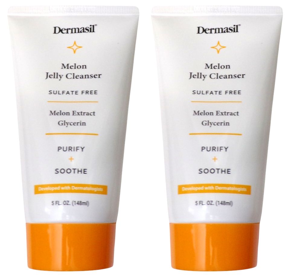 Dermasil Melon Jelly Cleanser Sulfate Free Melon Extract Glycerin Purify&Soothe Set
