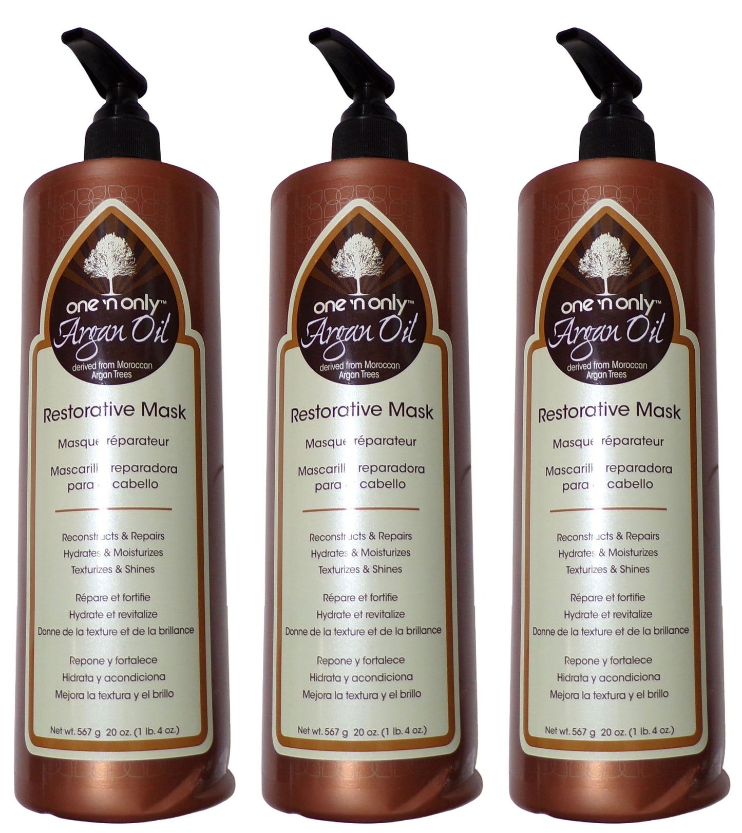 One 'n Only Argan Oil Restorative Mask Intense Treatment 20 Oz. (Set of 3)