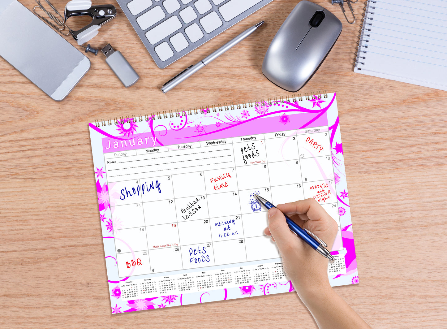 2026 Monthly Desktop/Wall Calendar/Planner - Habit Tracker - (Edition #10)