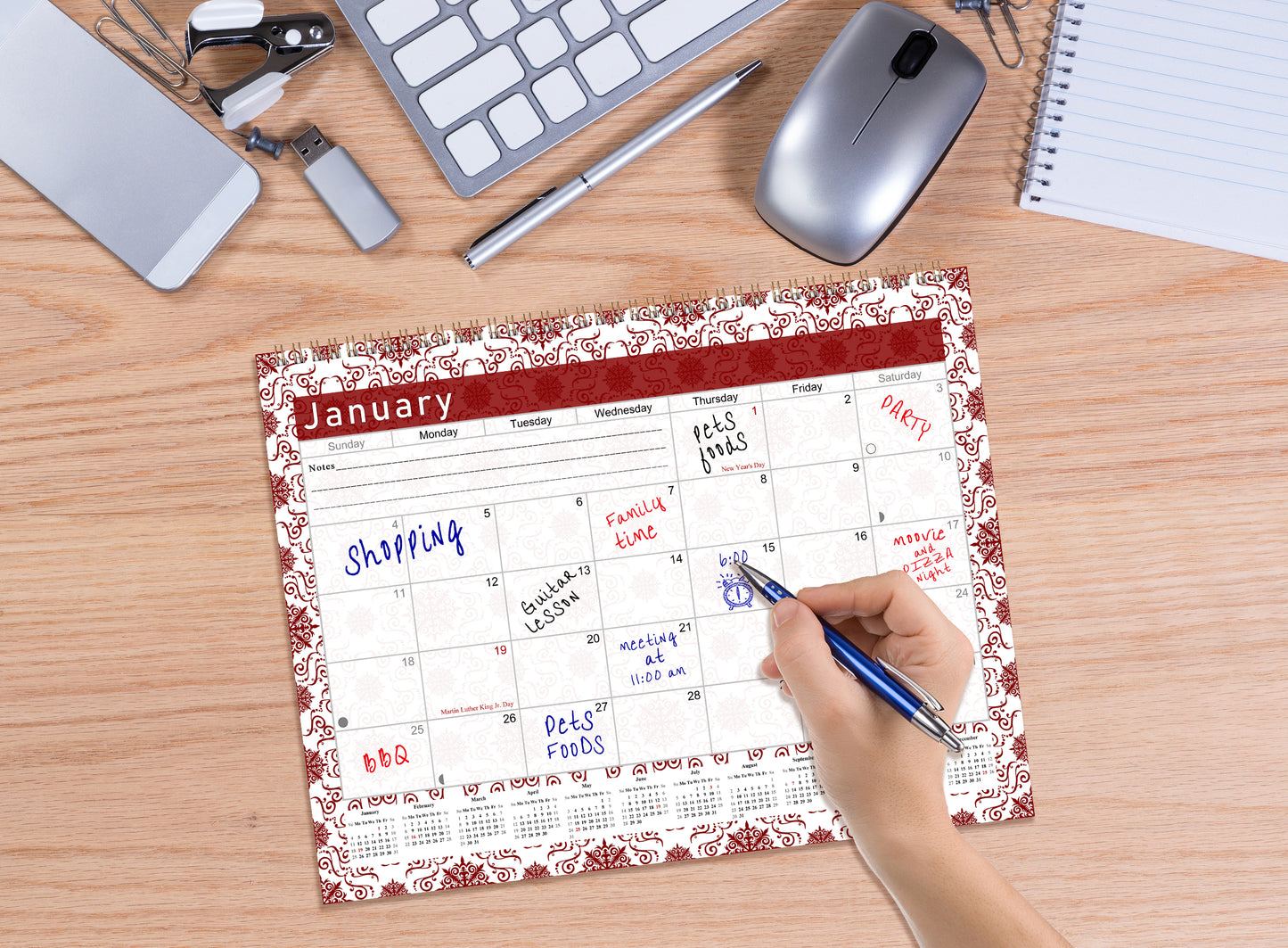 2027 Monthly Desktop/Wall Calendar/Planner - Habit Tracker - (Edition #14)