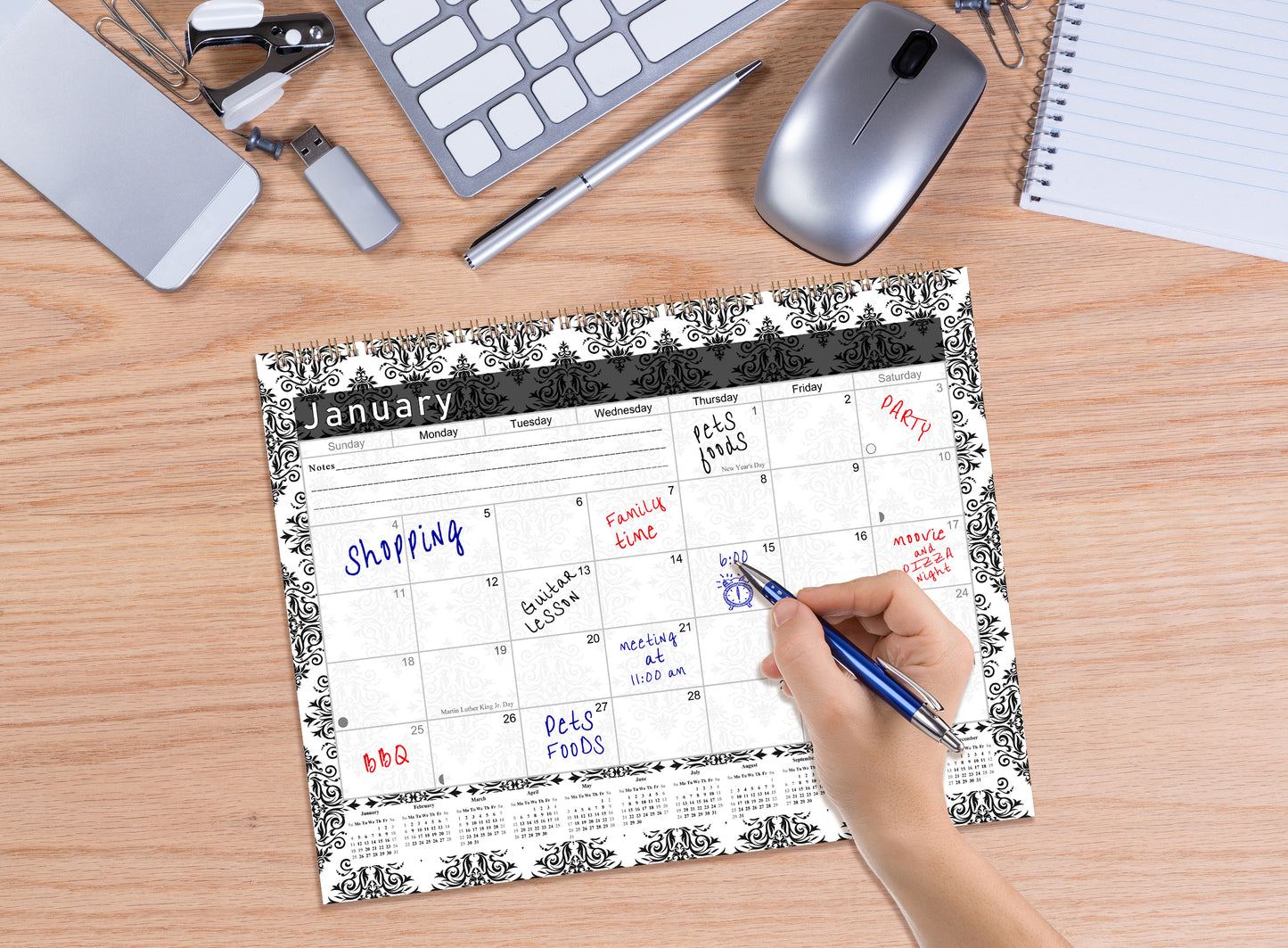 2026 Monthly Desktop/Wall Calendar/Planner - Habit Tracker - (Edition #08)