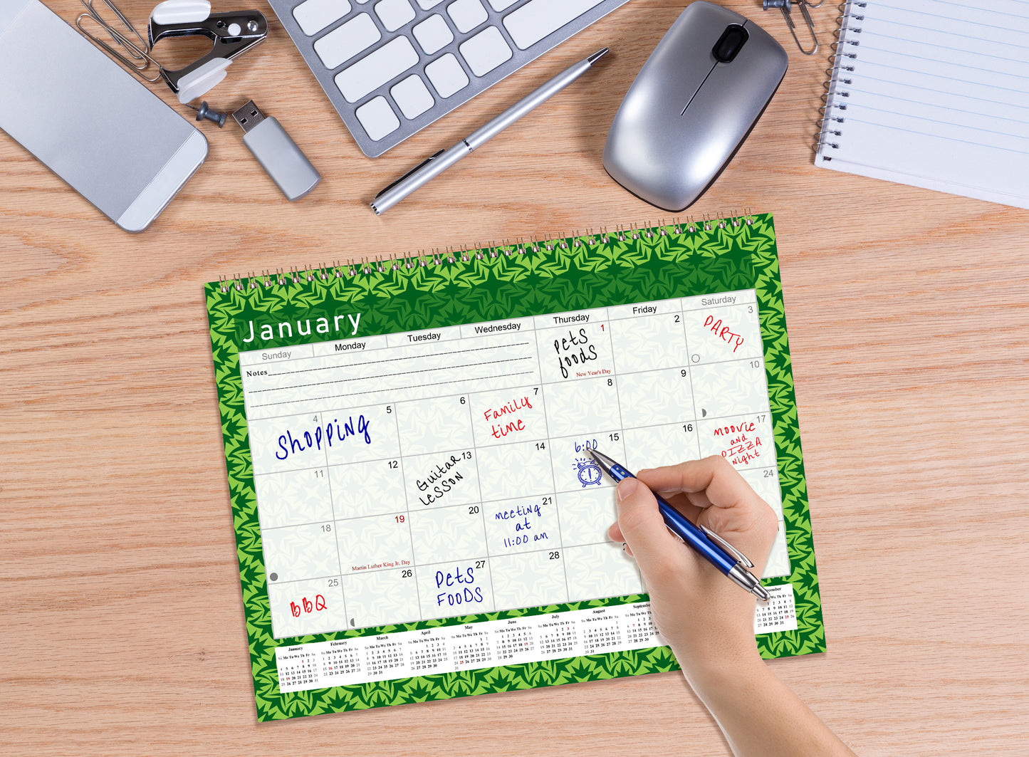 2027 Monthly Desktop/Wall Calendar/Planner - Habit Tracker - (Edition #16)