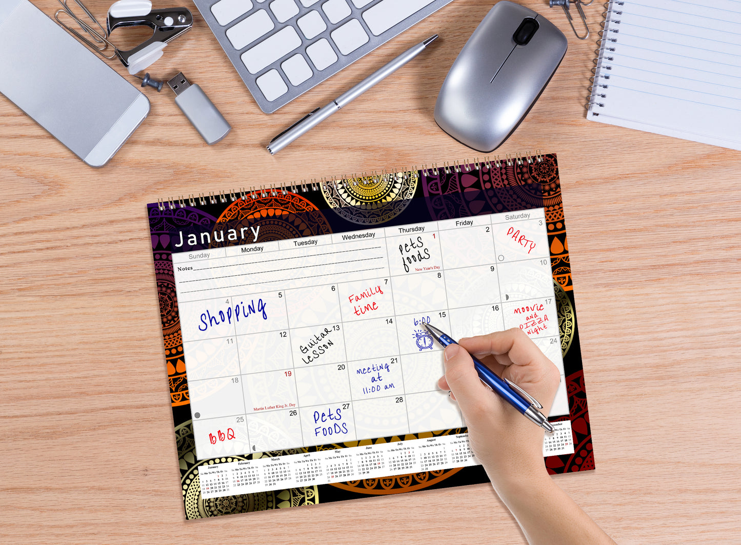 2026 Monthly Desktop/Wall Calendar/Planner - Habit Tracker - (Edition #12)