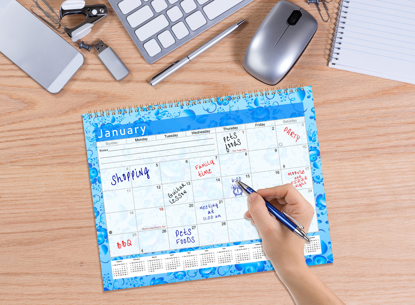 2027 Monthly Desktop/Wall Calendar/Planner - Habit Tracker - (Edition #19)