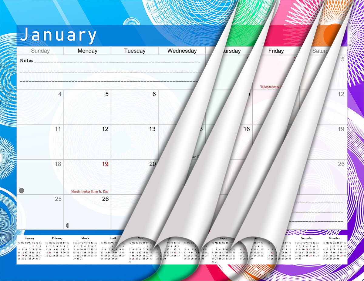 2026 - 2027 Student Calendar/Planner for 3-Ring Binder, Desk, or Wall - v002