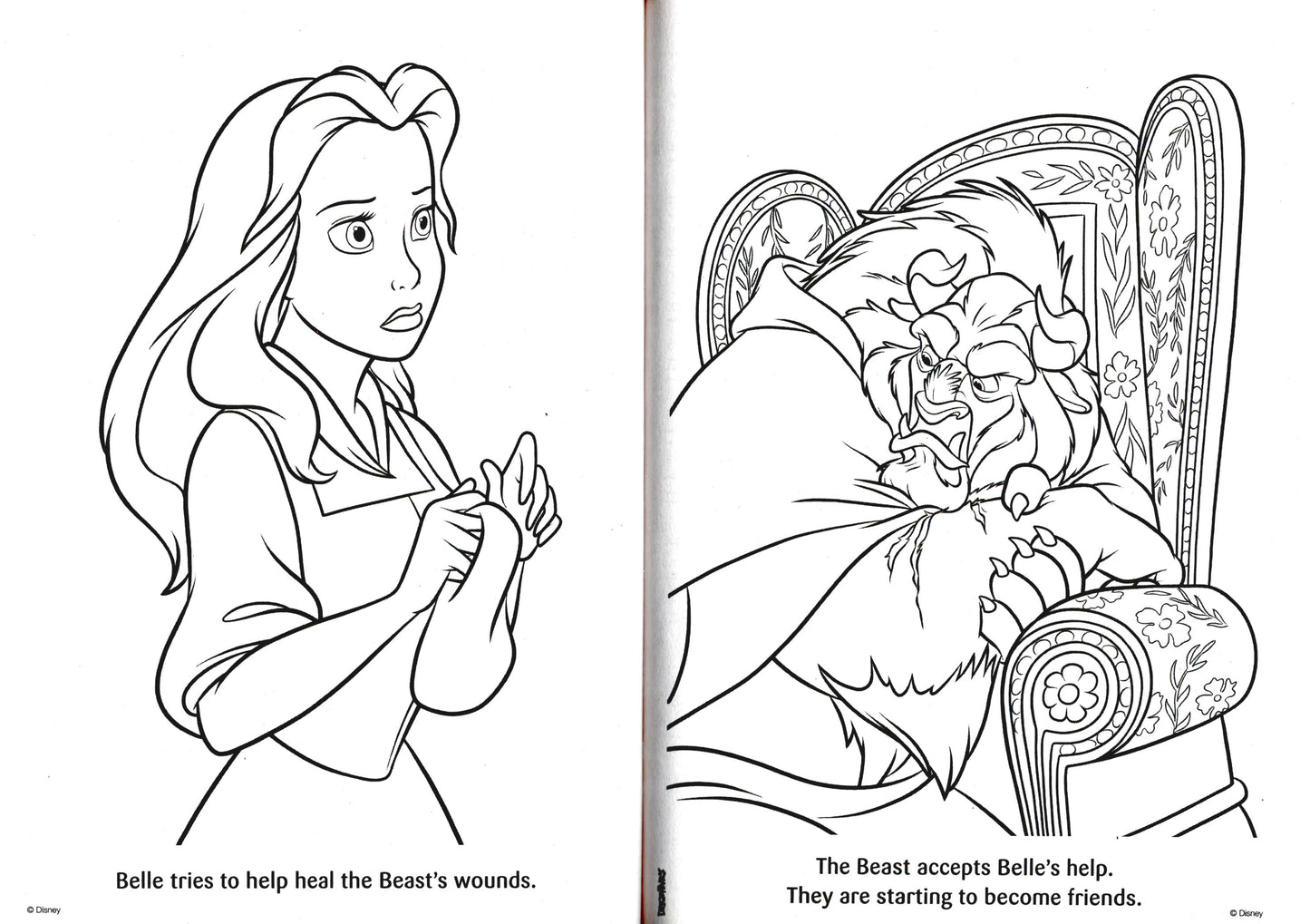 The Princess and the Frog & Beauty and the Beast - Coloring & Activity Book v2