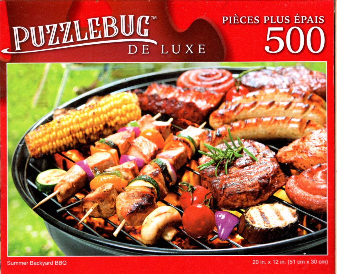 Summer Backyard BBQ - 500 Pieces Deluxe Jigsaw Puzzle